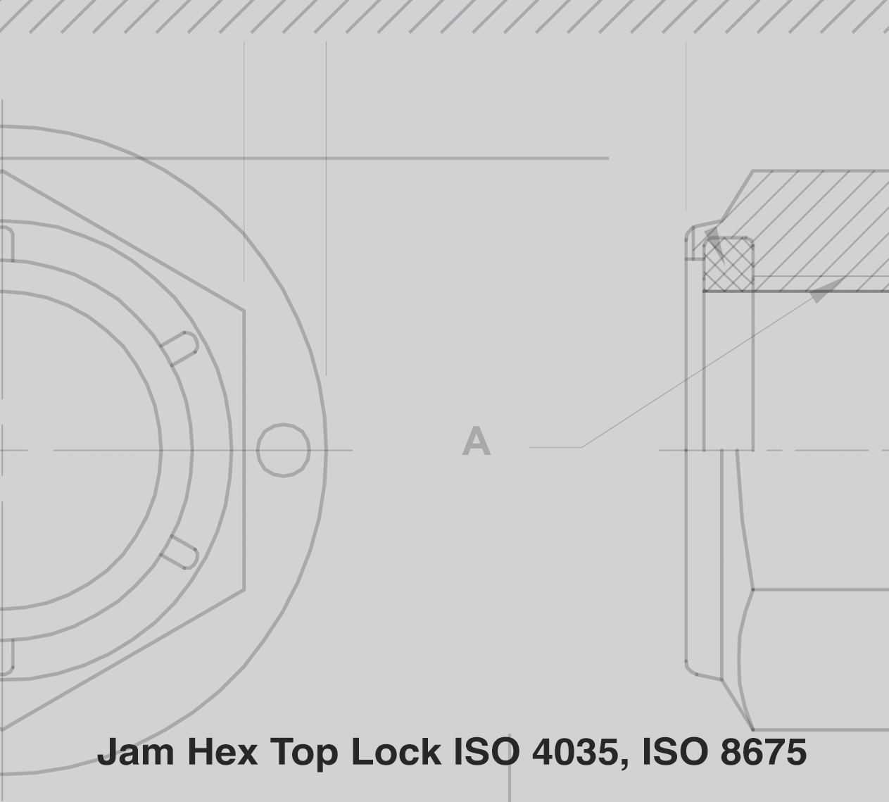 Jam Hex Top Lock ISO 4035, ISO 8675