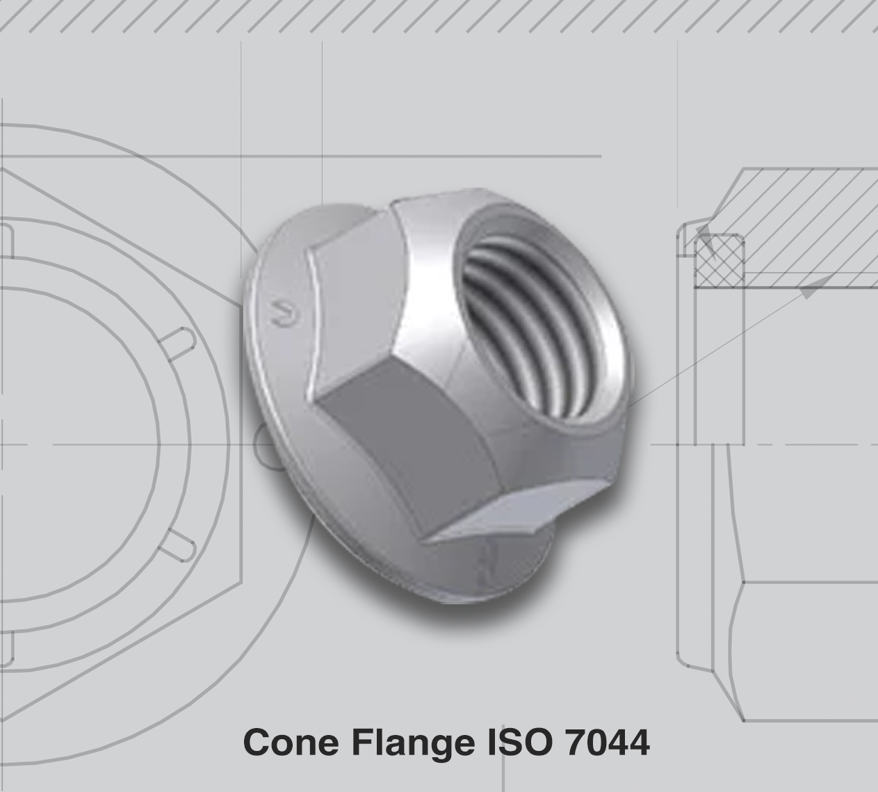 Cone Flange ISO 7044